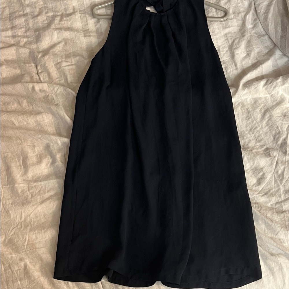 Elegant Navy Sleeveless Dress